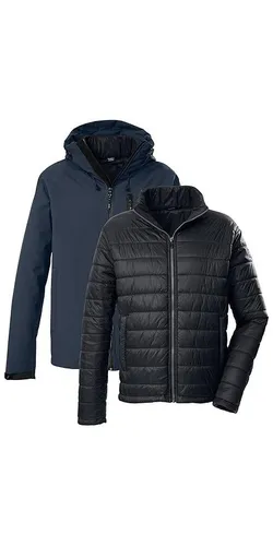 killtec Herren 3 in 1 Funktionsjacke KOW 95 MN JCKT - Mäntel & Jacken - Vielseitige Outdoorjacke mit regulierbarer Kapuze, wasserdicht und atmungsaktiv, ideal für jedes Wetter.