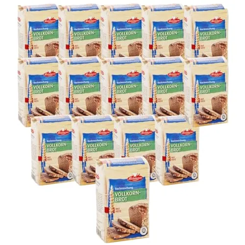BIELMEIER KÜCHENMEISTER Brotbackmischung Vollkornbrot 15 Stück á 500 g Jeden Tag frisches Brot genießen Made in Baden-Württemberg
