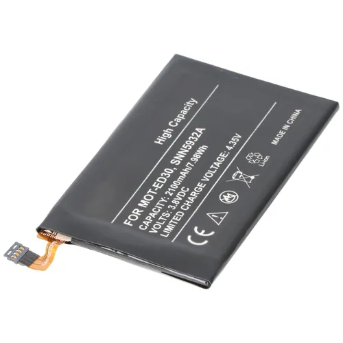Akku für Motorola XT1008 und XT1045, 2100mAh - Hochwertiger Ersatzakku für Motorola XT1008 und XT1045. Li-Polymer Technologie mit 2100 mAh für zuverlässige Energieversorgung. Einfacher Austausch für längere Nutzung deines Smartphones.