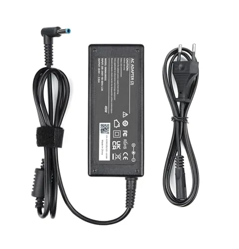 45W Laptop Ladekabel 19.5V 2.31A Kompatibel für HP Elitebook Probook 830 840 850 430 440 450 470 G3 G4 G5 G6 G7 G8 Pavilion 11 13 15 Stream Envy Spectre Adapter Charger 4,5 mm x 3,0 mm