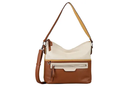 TOM TAILOR Schultertasche Jule Hobo Bag - Handtaschen in Mixed Cognac, stilvolle Beuteltasche mit viel Platz und trendigem Design für jeden Anlass.