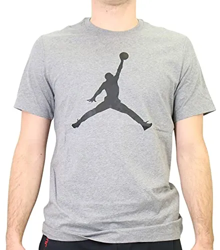 Nike Herren Jumpman Short Sleeve T Shirt, Carbon Heather/Black, XL EU