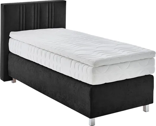 Westfalia Schlafkomfort Boxspringbett mit Bettkasten und Topper - Komfort trifft Stil: Das Boxspringbett von Westfalia Schlafkomfort bietet eine hohe Liegefläche und wählbare Matratzenoptionen für individuellen Schlafkomfort. Der abnehmbare Bezug ist waschbar bis 60°C und in verschiedenen Farben erhältlich.