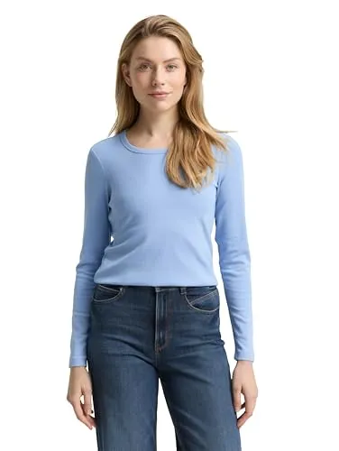 Tom Tailor Damen Longsleeve T-Shirt Slim Fit von Tom Tailor