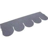 DAPRONA Dachschindeln selbstklebend, Biberschwanz Rund Grau 1m x 32cm - Dachschindel für Gartenhaus und Carport, wetterfest und einfach zu verarbeiten, idealer Schutz vor Wind und Feuchtigkeit
