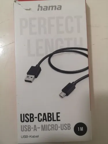 Hama Ladekabel USB A auf Micro USB, 1m - Hochwertiges Schnellladekabel für blitzschnelles Laden und Datenübertragung bis 480 Mbit/s