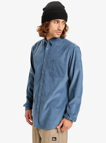 Quiksilver Langarmhemd Smoke Trail Cord blau XS von Quiksilver