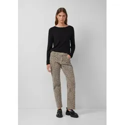 s.Oliver Regular-fit-Jeans KAROLIN mit Leo-Print von s.Oliver