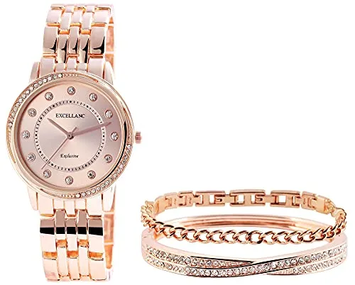 Elegantes rosegold Schmuckset für Damen