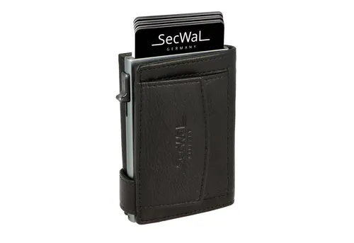 SecWal Geldbörse: Slim Wallet mit RFID Schutz und Münzfach - Geldbörse für Damen und Herren, platzsparendes Design mit RFID Schutz, ideal für bis zu 6 Karten und Kleingeld, perfekt für jede Tasche.