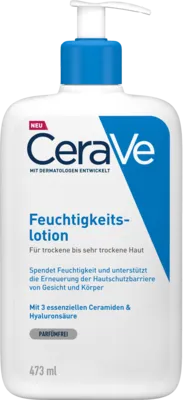 CeraVe Feuchtigkeitslotion für Gesicht und Körper - Medizinische Körperpflege mit feuchtigkeitsspendenden Inhaltsstoffen für eine intensive Hydratation und Schutz der Hautbarriere.
