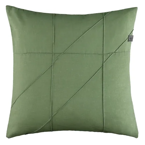 Schöner Wohnen Zierkissenhülle Grün, 45x45 cm - Hochwertige Kissenhülle aus Leinen-Baumwollmischung, Oeko-Tex® Standard 100, pflegeleicht und ideal für stilvolle Akzente in Ihrem Wohnraum.