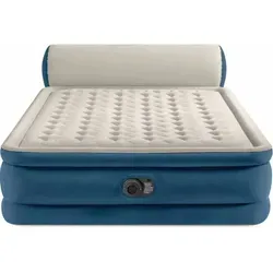 Intex Luftbett mit Pumpe und Rückenlehne - Betten – Komfortables Gästebett mit integrierter elektrischer Pumpe, selbstaufblasend und belastbar bis 273 kg, ideal für Übernachtungen.