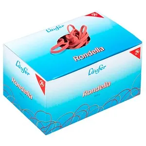 Läufer Gummibänder Rondella rot 17,0 mm, Ø 125,0 mm, 1,0 kg von Läufer