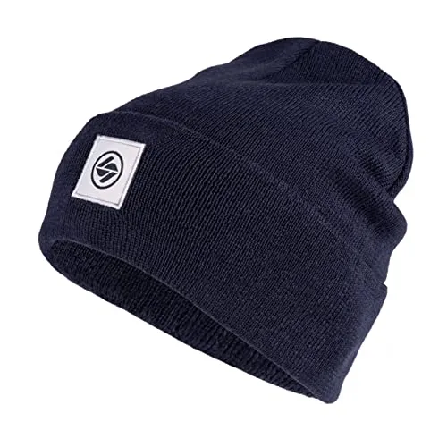 Spitzbub Unisex Mütze Beanie (Blau) - Strickmützen für Herren, atmungsaktiv und temperaturregulierend durch Merinowolle für ein angenehmes Tragegefühl ohne Kratzen.
