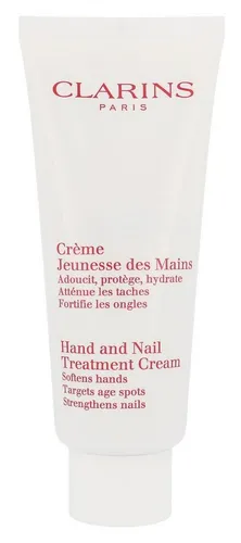 Clarins Handcreme Body Care - Reichhaltiger Handbalsam mit 26% Bio-Sheabutter, schützt vor Umwelteinflüssen und regeneriert die Haut, ideal für trockene Hände.