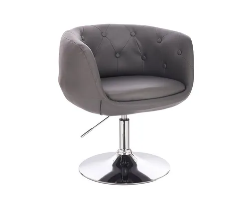 SVITA Cocktailsessel PANAMA - 360° drehbar und höhenverstellbar - Cocktailsessel mit bequem gepolsterter Sitzfläche, verchromtem Gestell und stufenloser Höhenverstellung – ideal für stilvolle Wohnräume.