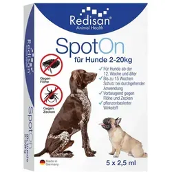 Redisan Spot On für Hunde-gegen Zecken und Flöhe