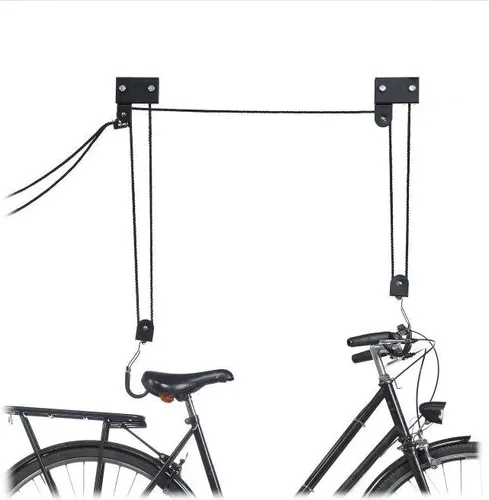 Fahrradträger Dachlift Deckenmontage Seilzug Gummihaken 57kg für Fahrräder Dachboxen Kajaks