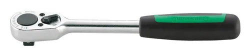 STAHLWILLE 512 1 2 Ratsche - 36 Zähne, umschaltbar, Länge 265,5 mm, ergonomischer 2K-Griff für effizientes Arbeiten auf engstem Raum, Made in Germany