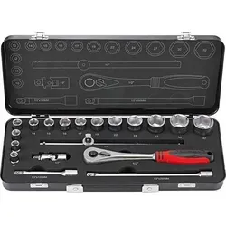 19-teiliges Steckschlüssel-Set 1/2
