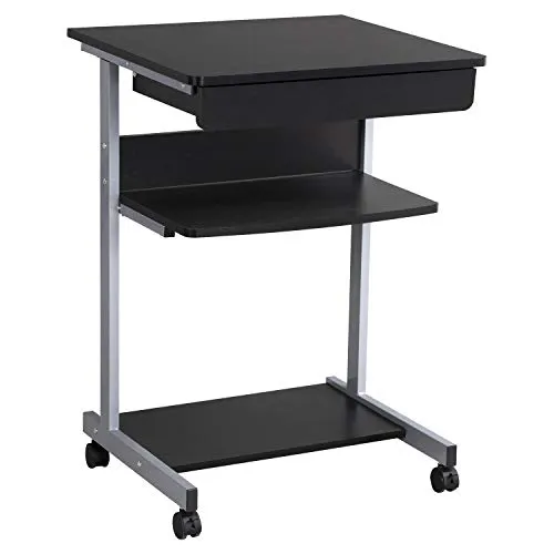 Yaheetech Schreibtisch Computertisch aus Holz 79 x 56 x 51cm Schwarz