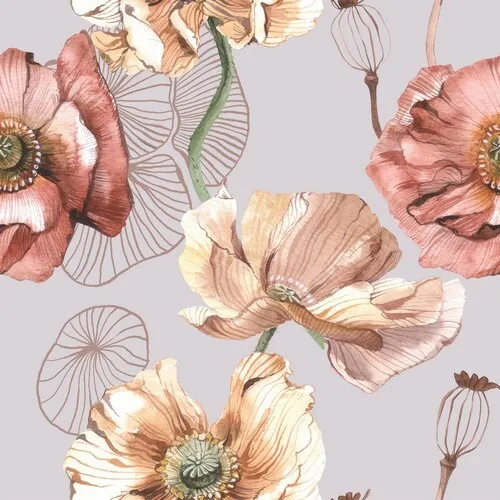 Servietten Classy Flowers Klassische Blüten Vintage Blumen Natur Deko 33x33cm 20