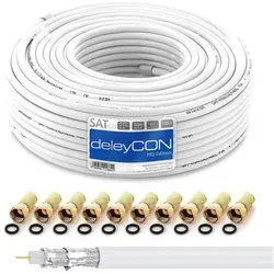 deleyCON 50m HQ SAT Kabel von deleyCON