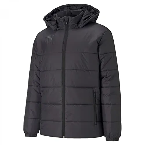 PUMA Herren Teamliga Padded Jacket, Puma Black-Puma White, M - Funktionsjacke mit warmCELL und windCELL Technologie, bietet optimalen Schutz vor Kälte und Wind, ideal für Training und Outdoor-Aktivitäten.