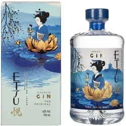 Etsu Japanese Gin 0,7 Liter - 43 % Vol. - Premium Gin aus Japan, aromatisch mit einzigartigen Botanicals, ideal für Cocktails oder puren Genuss.