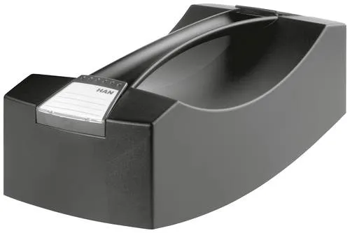 HAN Ersatzdeckel SWING-PLUS 19001-13 - Aufbewahrungsbox in Schwarz, 39 cm breit und 13,5 cm hoch, idealer Ersatz für Ihre Ringbuchsysteme