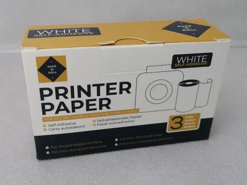 P063 - Papp'n'Roll - Thermopapier für Kinderkameras Mini Drucker - 3x 57x30mm