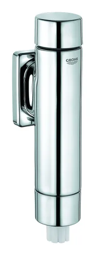 Grohe Rondo WC-Druckspüler 37347000 - Chrom, DN 20, Messing mit StarLight Oberfläche und einstellbarem Spülstrom 6-9 l