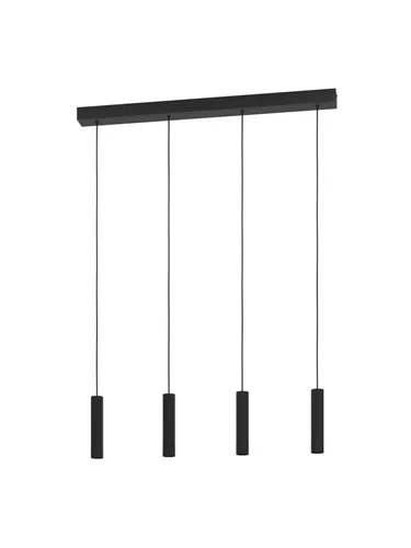 EGLO Hängelampe Almudaina 4-flammig - Moderne Pendelleuchte für Esszimmer oder Wohnzimmer, energiesparende LEDs für warmes Licht und dimmbar, ideal für gemütliche Atmosphäre.