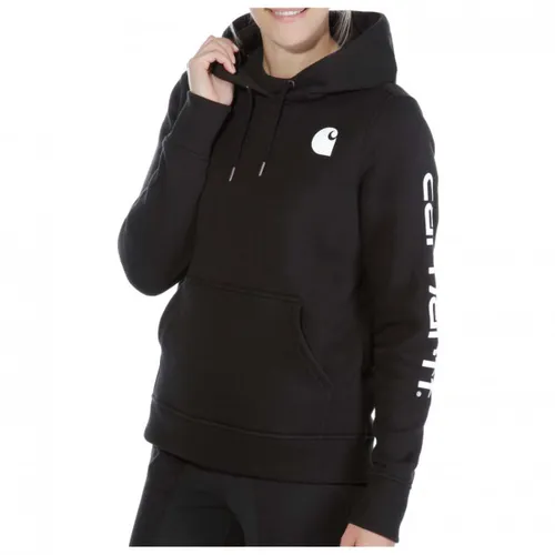 Carhartt LOGO SLEEVE GRAPHIC SWEATSHIRT 102791 - Schwarz - XS - Damen-Sweatshirt im Relaxed Fit, aus hochwertigem Clarksburg-Fleece, ideal für Komfort und Stil. Mit praktischen Handwärmetaschen und Logo-Details.