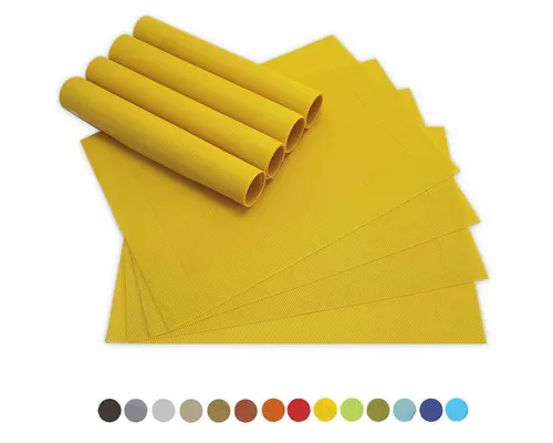 Tischsets Gelb von matches21 HOME & HOBBY