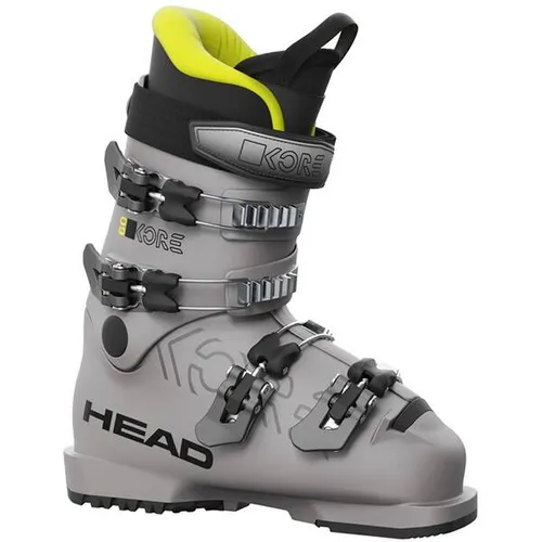 HEAD Kinder Ski-Schuhe KORE 60 GREY - Skischuhe für junge Freestyler, mit progressivem Flex und perfektem Halt. Optimierte Schnallen und komfortabler Team Innenschuh sorgen für beste Kraftübertragung und maximalen Spaß im Park.