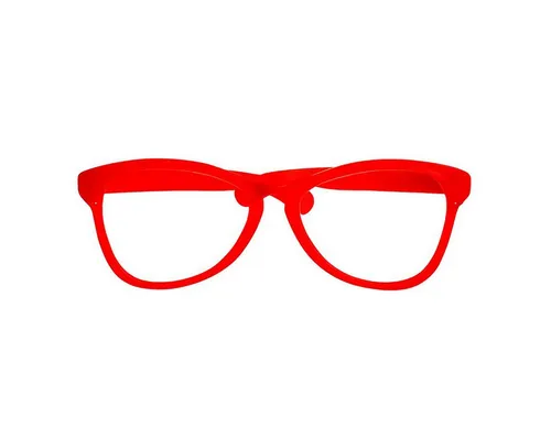 Widmann S.r.l. Verkleidungsmaske Brille Rot groß