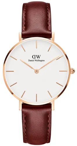 Daniel Wellington Petite Uhr 32mm - Elegante Damenuhr in Roségold - Armbanduhren für Damen: Stilvolle 32mm Uhr aus doppelt beschichtetem Edelstahl 316L in Roségold, ideal für jeden Anlass und perfekt kombinierbar mit unserer Schmuckkollektion.