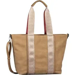 TOM TAILOR Shopper Cara - Eleganter Shopper mit modischen Akzentstreifen, geräumigem Hauptfach und abnehmbarem Schulterriemen – ideal für den Alltag.