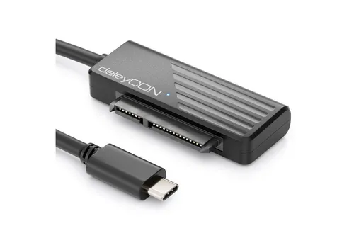 deleyCON deleyCON USB 3.0 SATA Adapter Kabel USB C zu 2,5