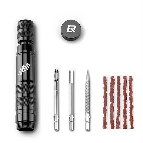 Rockbros Tubeless Tire Repair Kit - Black - Veloreifen Zubehör, effizientes Reparaturset für schnelle und einfache Reifenschäden während der Fahrt.