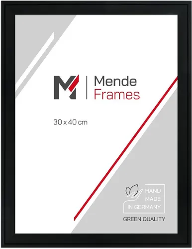MendeFrames Holzrahmen H120 schwarz 20x20 cm mit Normalglas