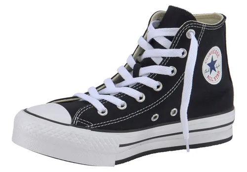 Converse Kinderschuhe Chuck Taylor All Star EVA Lift Foundation Hi – Schwarz, Größe 32 - Sneaker für Kinder, stylisch und bequem mit leichtem EVA-Material für optimalen Tragekomfort.