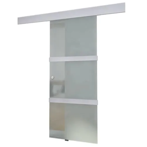 vidaXL Glasschiebetür 178 cm aus Glas und Aluminium von vidaXL