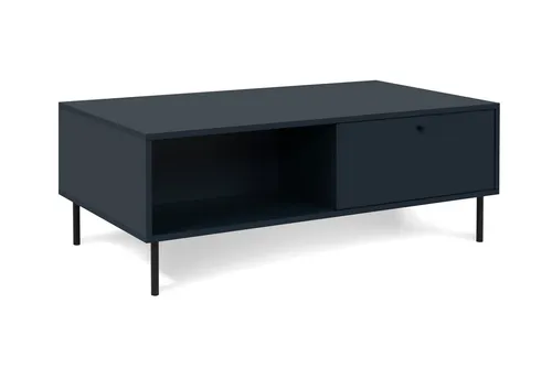 Mid.you Dunkelblauer Couchtisch mit 2 Schubladen