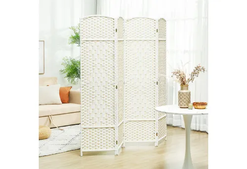 Raumteiler Weiß von HOMCOM