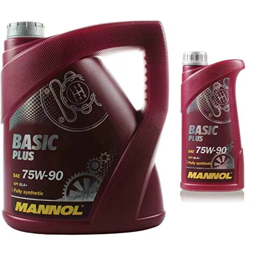 Liter Original MANNOL Getriebeöl Basic Plus 75W-90 API GL 4+ Gear Oil 5