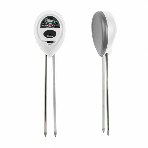 in 1 Boden-Feuchtigkeitsmessgerät Hydrometer Garten OVAL  WHITE LINE 8601 3