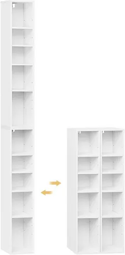 Woltu Bücherregal 2-tlg. mit 10 Fächern